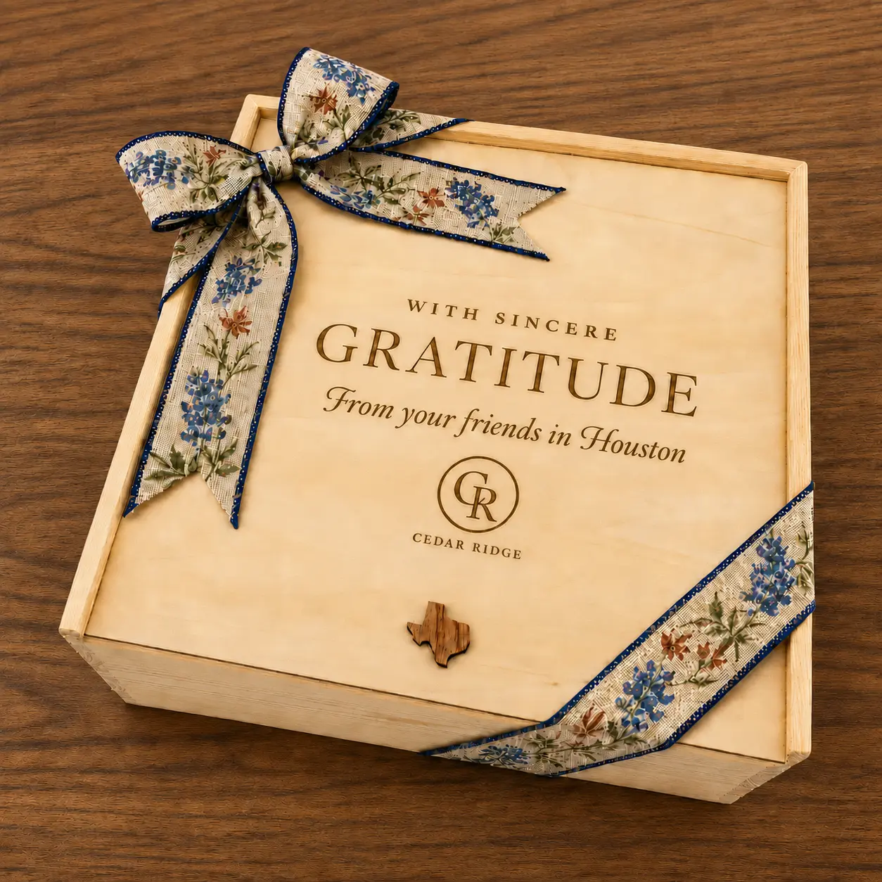 Houston customized corporate gift presentation